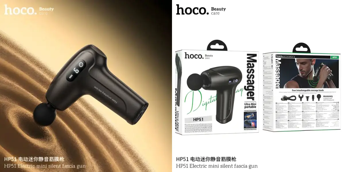 Hoco HP51 Portable Handheld Massage Gun.webp